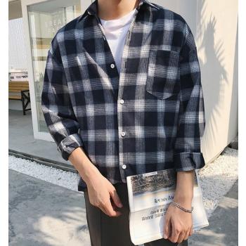 All-Match Thick Handsome Winter Long Sleeve Shirt For Men