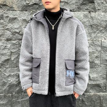 Autumn And Winter Lambs Wool Coat Winter Jacket For Men
