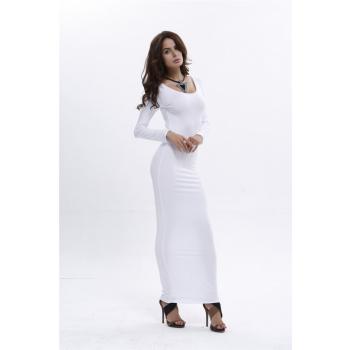 Autumn And Winter Wrapped Chest Dress Sexy Long Dress