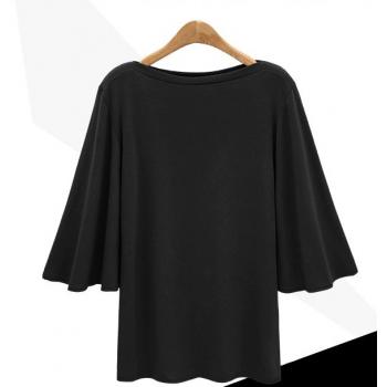Autumn Bat Sleeve European Style Bottoming Shirt