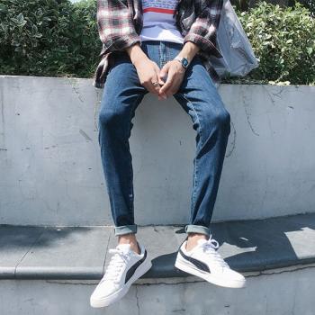 Autumn Elasticity Pencil Pants Slim Jeans For Men