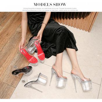 Banquet Fashion Sandals Crystal Platform