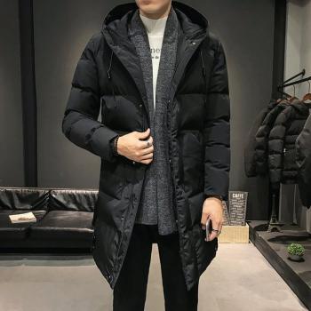 Boy Fashion Cotton Coat Long Thermal Coat For Men
