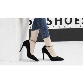 Broadcloth Shoes Pointed High-Heeled Shoes For Women