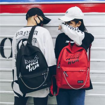 Casual Letters Backpack Campus Canvas Schoolbag For Women