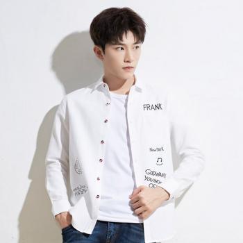 Casual Printing Pure Japanese Style Autumn Shirt For Men