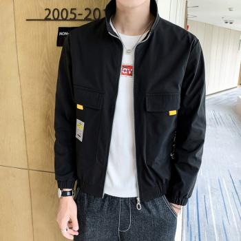 Cstand Collar Korean Style Autumn Jacket Fashion Thin Coat