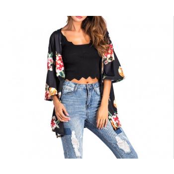 Digital Printing Shawl Nightclub Sexy Cardigan Tops