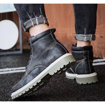 Fashion High-Heeled Work Clothing Locomotive Boots
