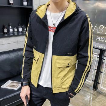 Fashion Student Jacket Hooded Korean Style Coat For Men