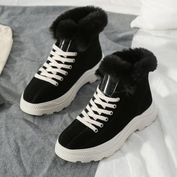 Heighten Martin Boots Plus Velvet Shoes For Women