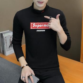 High Collar Long Sleeve Bottoming Shirt For Men