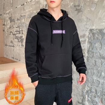 Hooded Shirts Plus Velvet Coat For Men