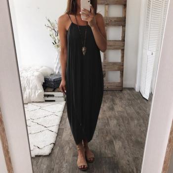 Irregular Pure Loose Knitted Dress For Women