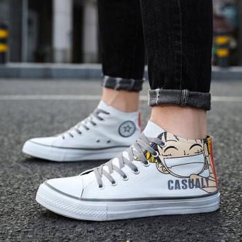 Korean Style All-Match Canvas Shoes Graffiti Shoes For Men