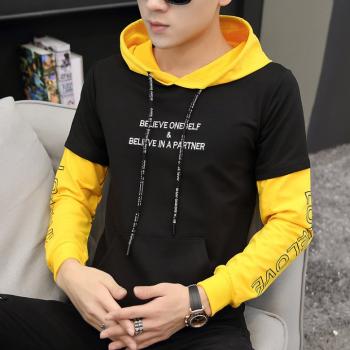 Korean Style Hooded Hoodie Embroidery Coat For Men
