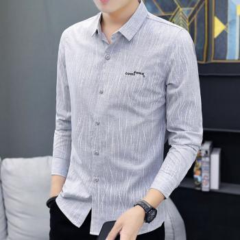 Korean Style Shirts Plus Velvet Shirt For Men