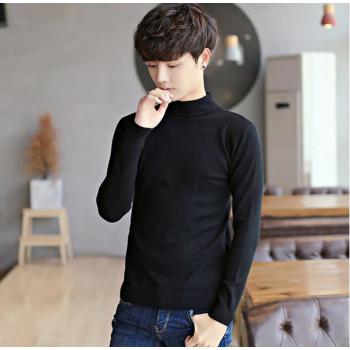 Korean Style Slim Autumn Pure Sweater For Men