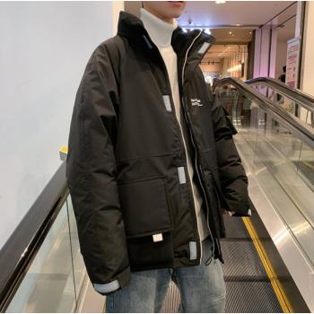 Korean Style Winter Hooded Coat Student Loose Work Clothing