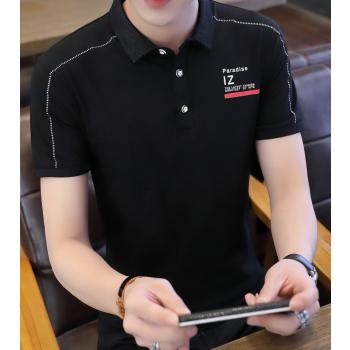 Lapel Short Sleeve Shirts Summer Pure Cotton T-Shirt