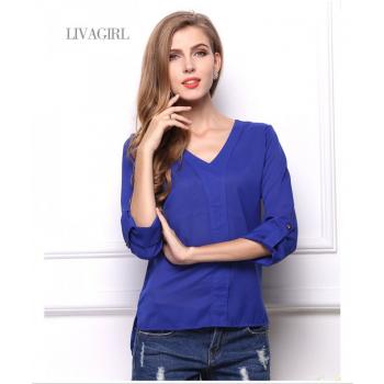 Long Sleeve Bottoming Shirt Large Yard Shirt For Women