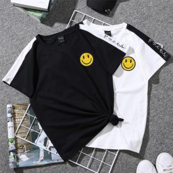 Loose Short Sleeve Couple Clothes Korean Style T-Shirt