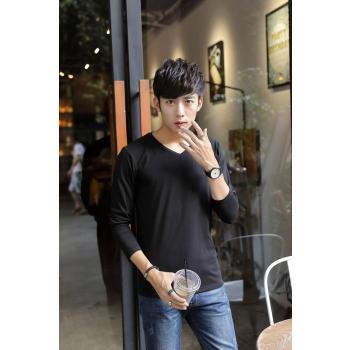 Modal White T-Shirt Cotton Bottoming Shirt For Men