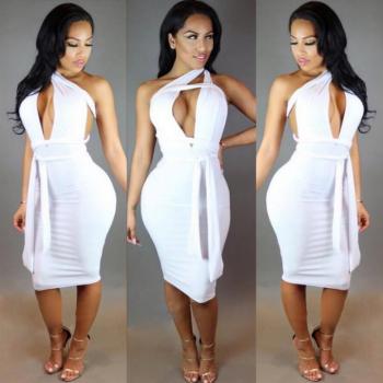 Package Hip Sexy European Style Bandage Nightclub Dress