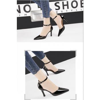 Pointed Korean Style Sandals Low High-Heeled Shoes For Women