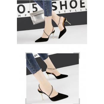 Pointed Sexy Sandals Nightclub Low High-Heeled Shoes