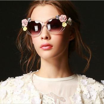Retro Rose Glasses Fashion Stereoscopic For Women