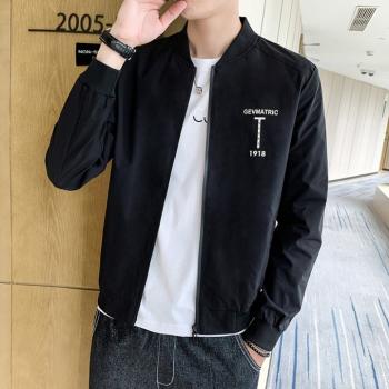 Spring And Autumn Korean Style Coat Slim Tops For Men