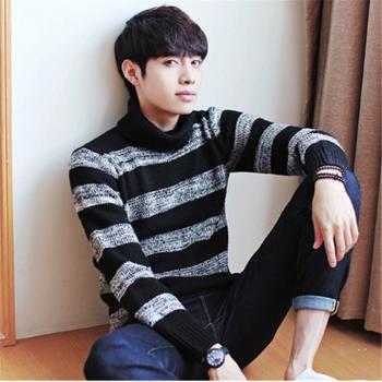 Stripe Fashion Korean Style Sweater For Men