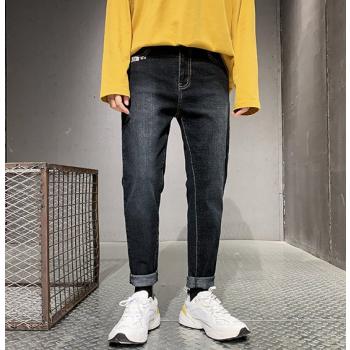 Student Pencil Pants Korean Style Jeans For Men