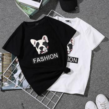 Summer Korean Style Tops Loose White Couple Clothes