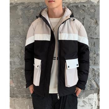 Thick Down Cotton Coat Korean Style Winter Coat For Men
