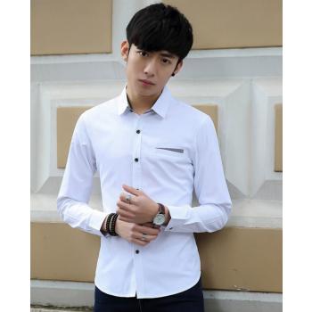 Thick Plus Velvet Fashion Long Sleeve Thermal Shirt