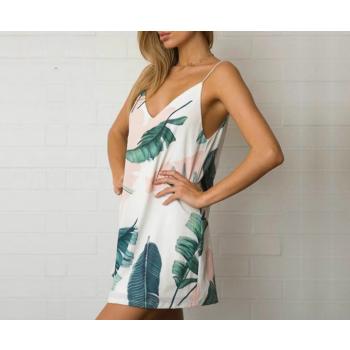 Vacation Beach Dress V-Neck Dress For Women