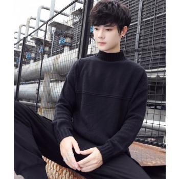 Youth Autumn And Winter Sweater Half High Collar Shirts