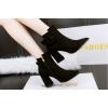 Belt Buckle Short Boots Nubuck Martin Boots For Women