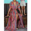 Bohemian Style Colors Dress Autumn And Winter Long Dress