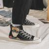 Cartoon High-Heeled Board Shoes Anime Canvas Shoes
