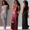 Cartoon Summer Cat Dress Strap Sexy Long Dress