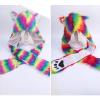 Colors-Bar Pattern Fashionable Scarves Animal Winter Gloves