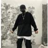 Couples Japanese Style Pseudo-Two Hooded Splice Hoodie