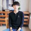 Embroidered Korean Style T-Shirt Casual V-Neck Tops