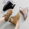 Heighten All-Match Shoes Plus Velvet Short Boots