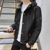 Hooded Youth Tops Korean Style Jacket For Men