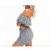 Horizontal Collar European Style Conjoined Shorts