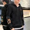 Loose Hooded Hoodie Fashion Plus Velvet Tops For Men